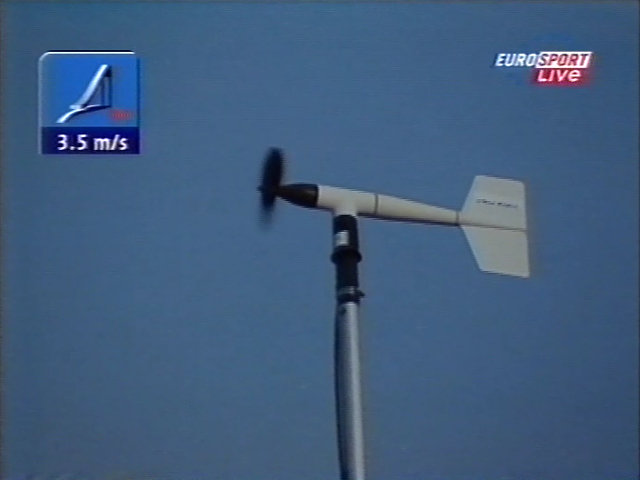 Wiatr na skoczni w Trondheim (Eurosport)